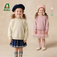 啊咪啦amila2025年新款女童针织衫XQ5MY422