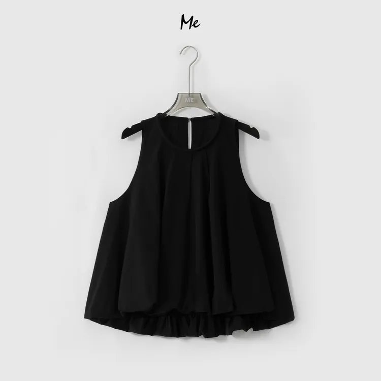 ME【冷艳美人】挂脖极简高知遮肉显瘦舒适时尚百搭休闲上衣MESS6624