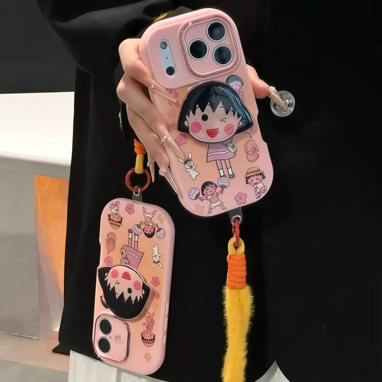 cutie小丸子支架适用苹果16/17手机壳iPhone15小米14vivo华为oppo