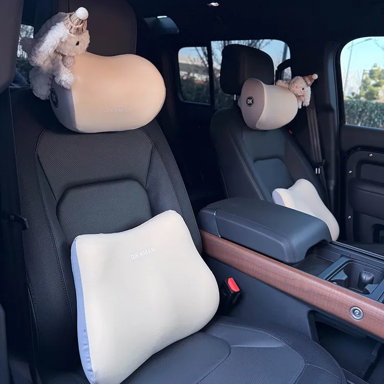 2025新款汽车头枕车载可爱创意记忆棉车内靠枕护颈枕车用座椅腰靠