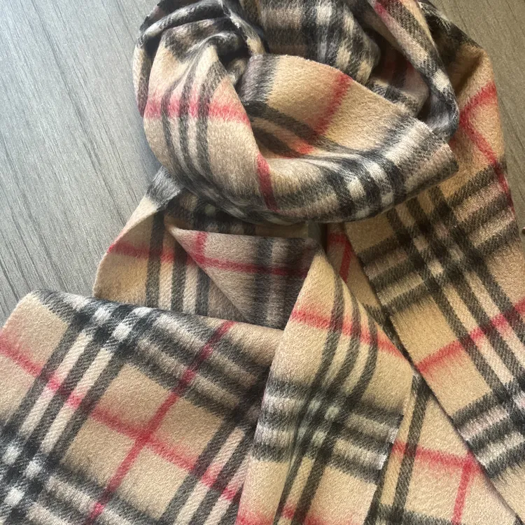 粉格围巾30*180经典新款