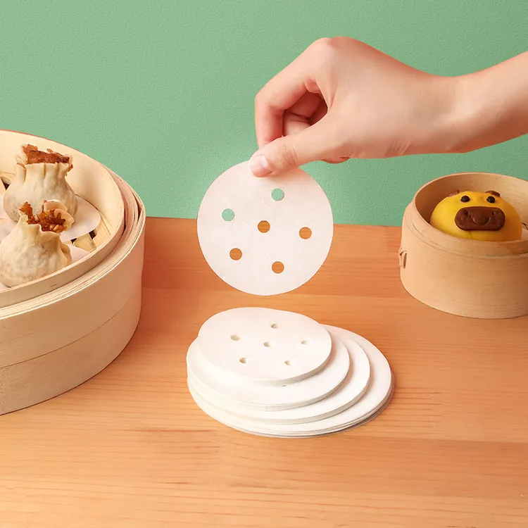 蒸笼纸一次性100片食品级蒸包子专用纸不粘纸垫蒸屉布蒸馒蒸包子