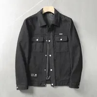厚实柔软+色织条绒！品牌撤柜秋冬男士厚款翻领工装外套休闲夹克