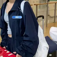 【八家&美式抽绳刺绣外套】早秋新款！百搭美式复古感刺绣外套239