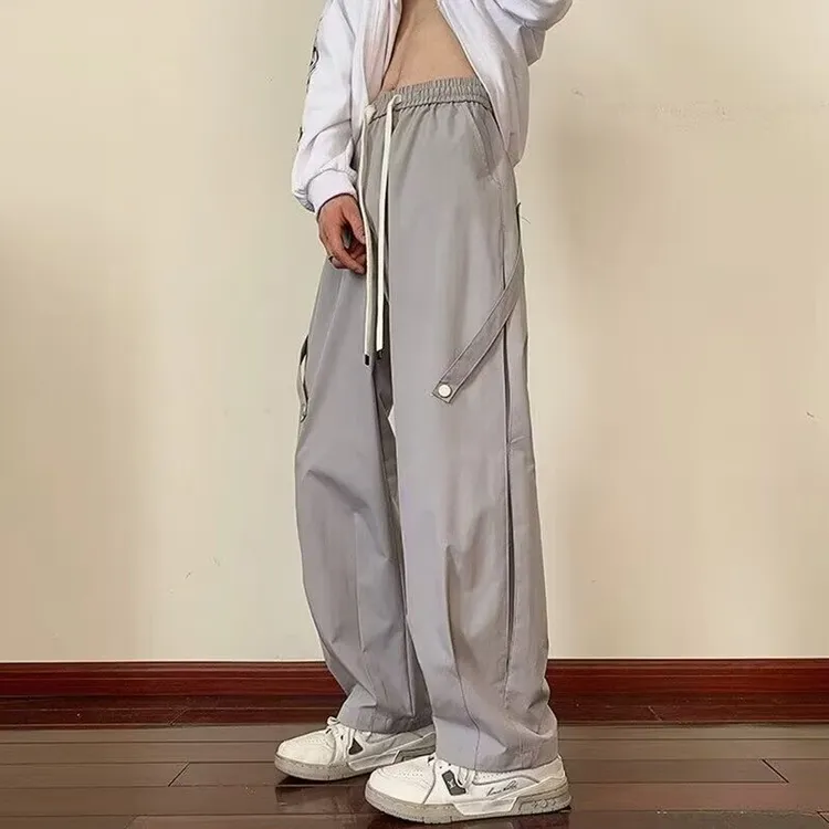 运动休闲百搭春夏秋季美式时尚ins韩版潮流速干薄款运动风衣裤 20