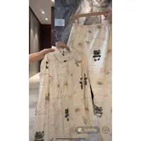 徐秋阳  咕噜猫睡衣  秋冬新款百搭时尚休闲显瘦显白睡衣套装