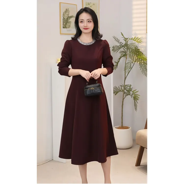 【咔尔丽丝】6438 新品秋季高端大码显瘦 气质时尚百搭女装连衣裙