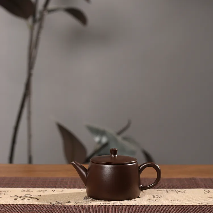 变色祥龙紫泥汉瓦壶泡茶茶具工夫茶茶壶遇热变色泡茶壶