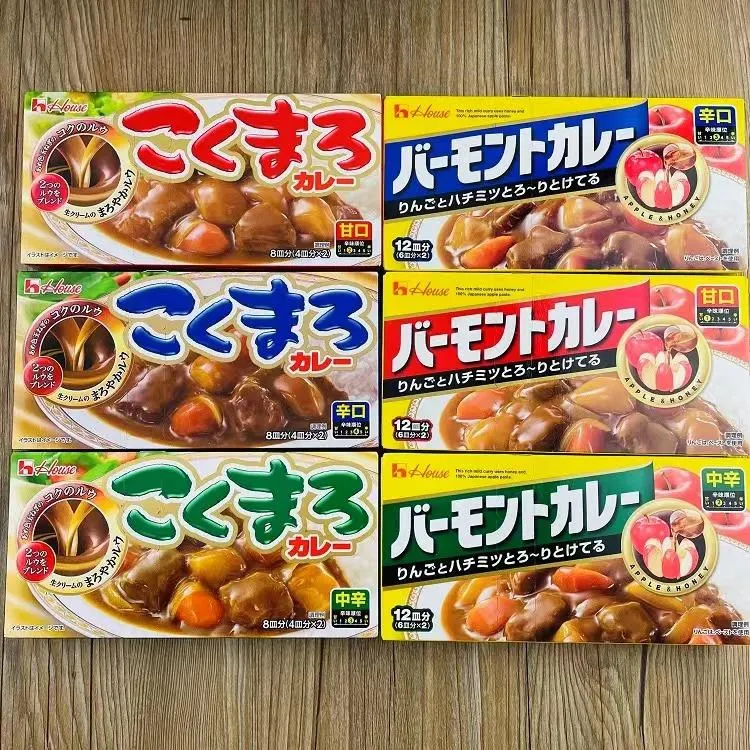 日本原装进口咖喱SB爱思必好侍黄金浓厚咖喱块辣味/原味/微辣