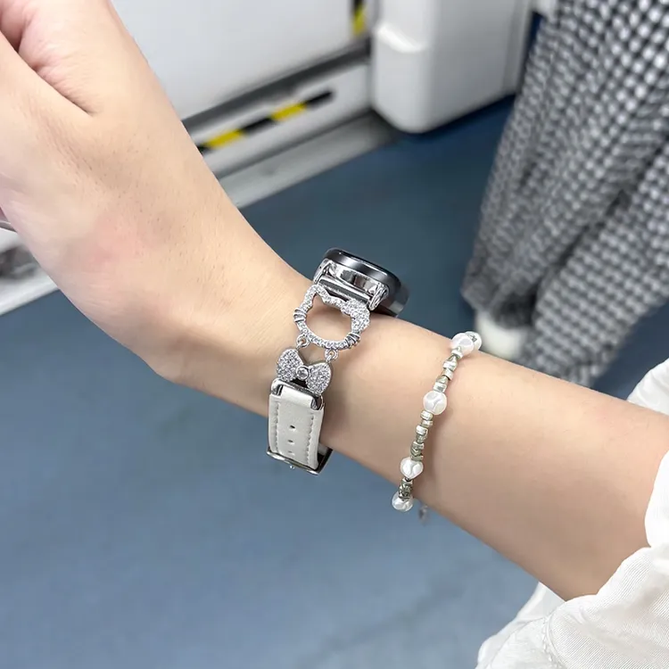 星星苹果皮革适用小米手环8pro表带Y2K小米手环9pro表带band9女