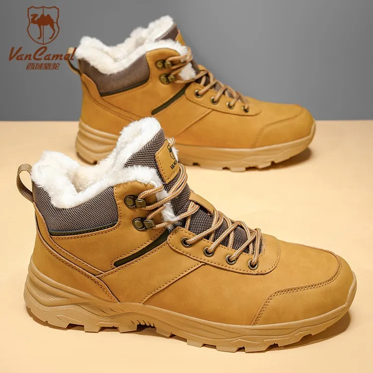 VANCAMEL/西域骆驼男款登山靴保暖耐磨时尚雪地靴大棉鞋雪地靴