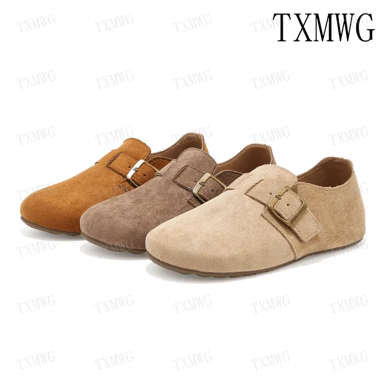 【退货补运费】秋季新款欧货踩屎感勃肯鞋软底厚底拖鞋女鞋6075