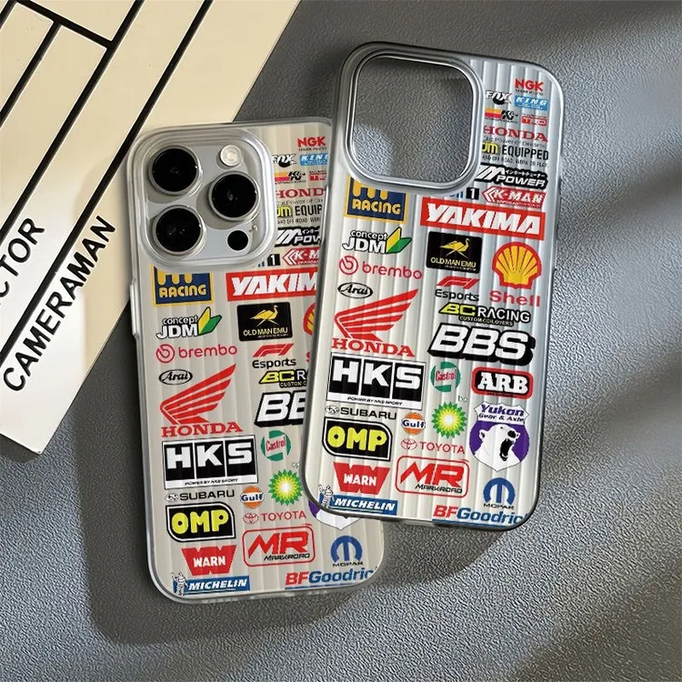飞虎胜汽车标签适用苹果16瓦楞纹手机壳iPhone15pro软14/13套1211