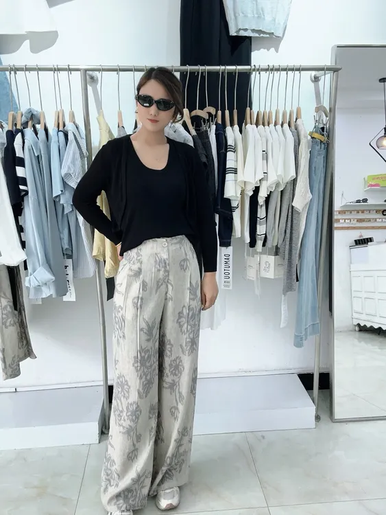 水墨画防晒裤 夏日必备 梨形身材必备