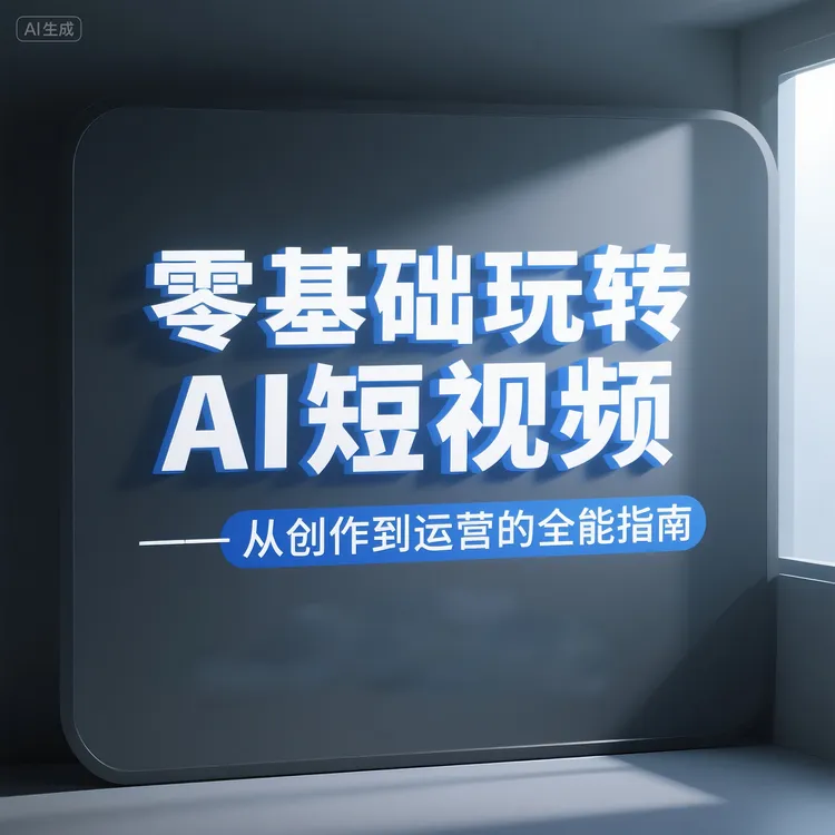 零基础玩转AI短视频----从创作到运营的全能指南