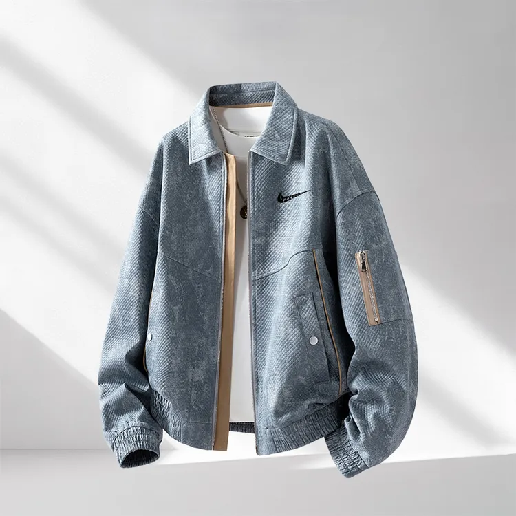 【官方奥特莱斯】工装夹克男士2025秋季新款美式宽松休闲翻领外套潮