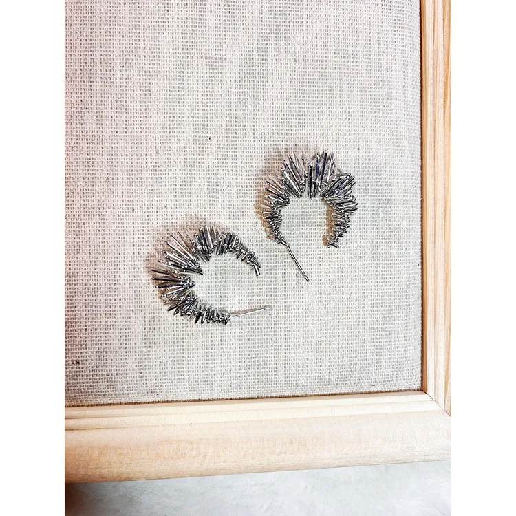 925银耳饰 商务风欧美风银色金色女浅金时尚百搭个性耳环欧美