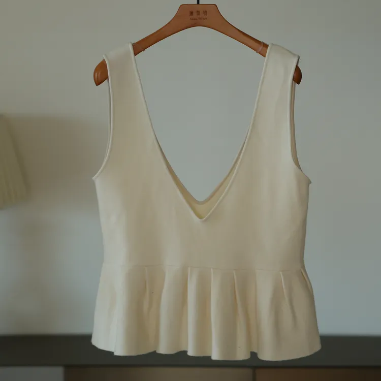 璇之恋·王璇·依依背心·（白色/黄色）王璇原创设计