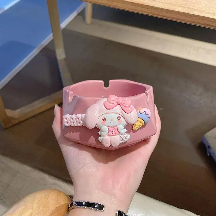 【呗呗兔推荐】卡通烟灰缸陶瓷创意家用个性高级ins可爱时尚新款