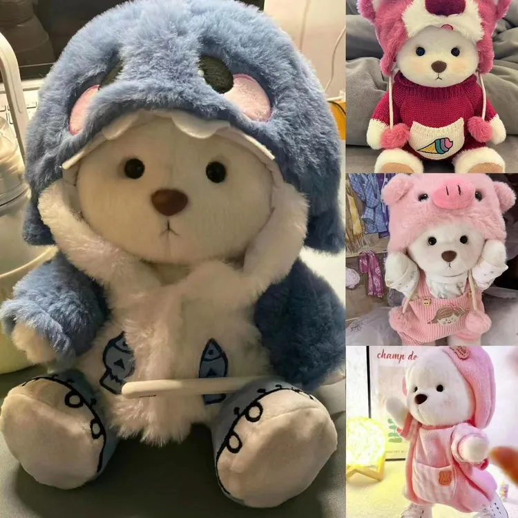 小熊战士玩偶正版网红毛绒玩具公仔玩偶送女生闺蜜朋友呆萌生日礼