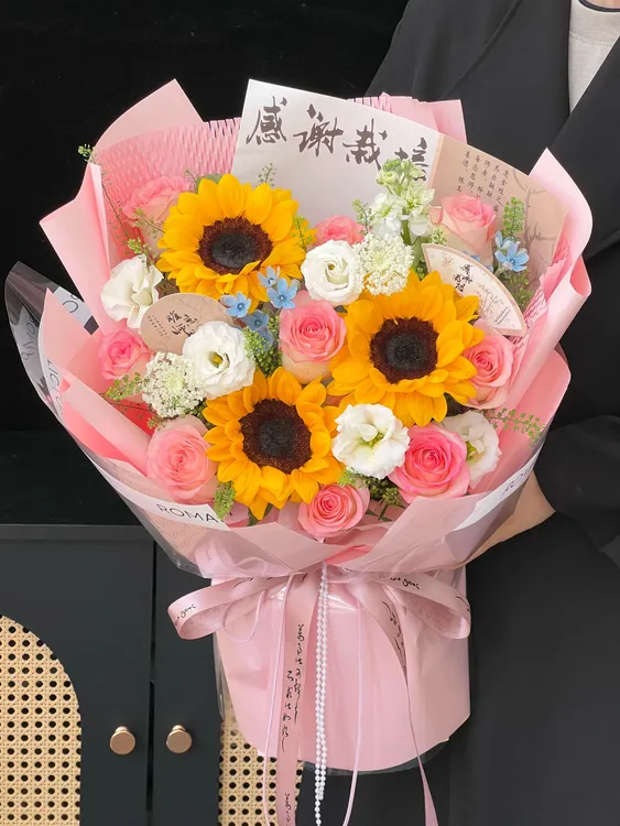 【微花宝】新国风牛皮纸难忘师恩感谢栽培谢师恩花束包装艺术纸花