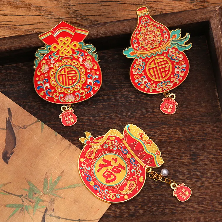 国风文创冰箱贴凤冠云肩葫芦冰箱贴景点纪念品活动礼品网红工艺品