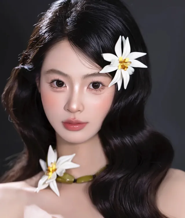 新娘配饰手工树脂大花朵项链耳环一套