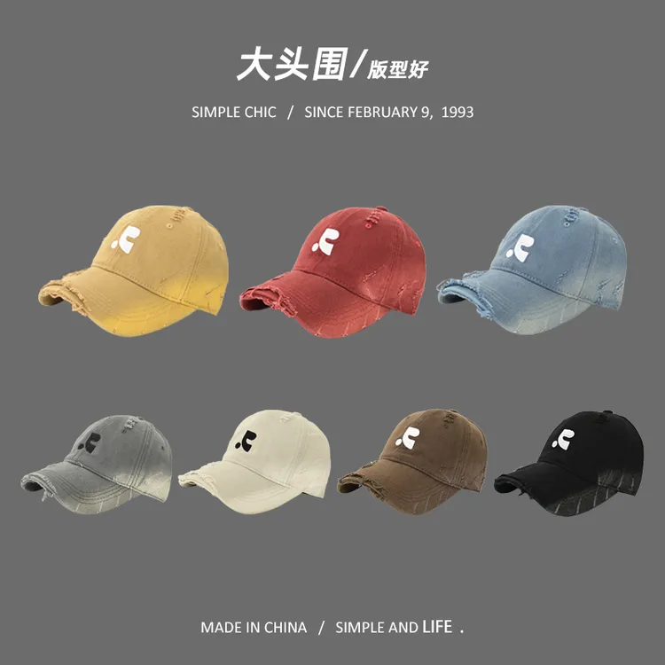 夏坤韩版百搭鸭舌帽女春夏大头围网红软顶棒球帽显脸小