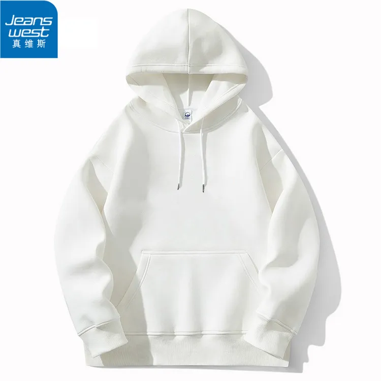 真维斯2024新款华棉连帽卫衣秋冬季厚款情侣长袖T恤男女同款上衣
