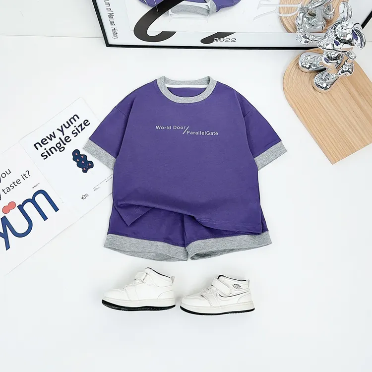 儿童夏装套装夏季2025新款男童短袖两件套 BDX25999 悠悠童话童装