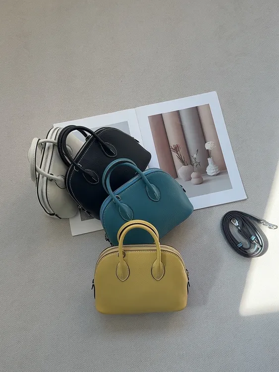 小众迷你贝壳包简约时尚百搭单肩斜挎包通勤手提韩国保龄球包996