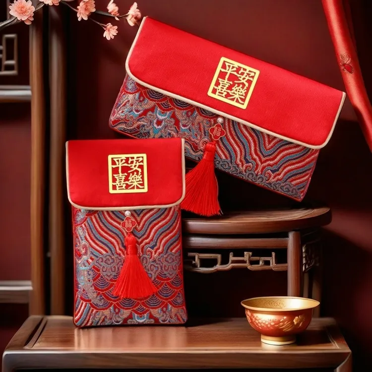 2026马年布艺红包新年快乐拜年送小孩子万元创意压岁红包利是封