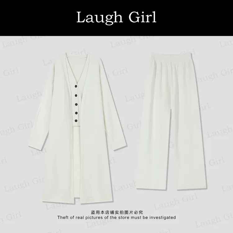 楚楚君 Laugh girl【秋日小调】早秋慵懒氛围感三件套毛衣DL53827J
