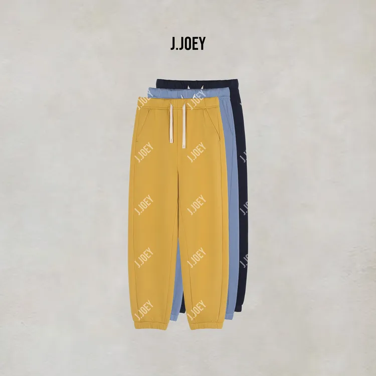 J.JOEY 极简百搭纯色厚款保暖休闲直筒裤 C501136