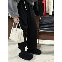 进口面料羊毛全松紧腰束脚裤  J25KZ750