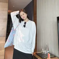 【丽姐女装】收口大白T 一衣多搭 极简干净松弛感实用全棉T0236