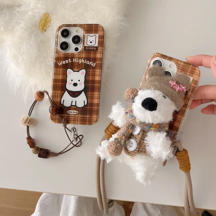 适用于苹果16promax手机壳可爱卡通毛绒潮个性创意iPhone15/14/13