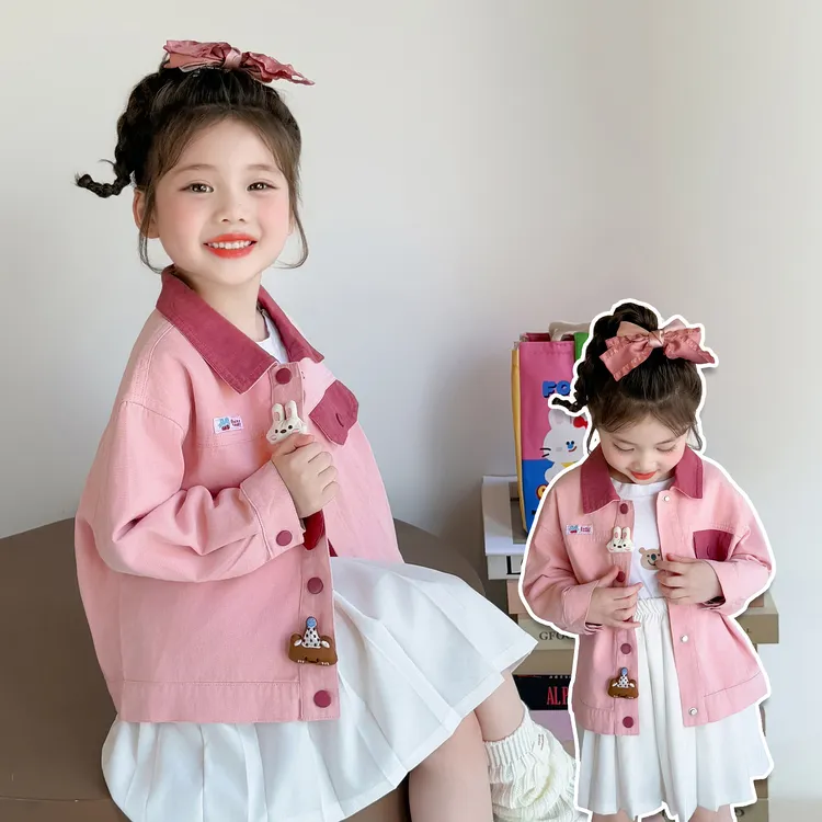 女童秋装外套2025年新款童装时髦小女孩早秋上衣洋气宝宝休闲夹克