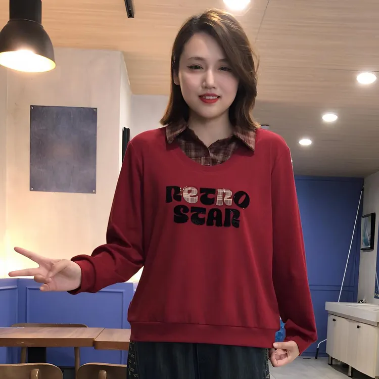 卫衣休闲长袖韩版休闲风百搭不褪色秋季新款常规轻熟风