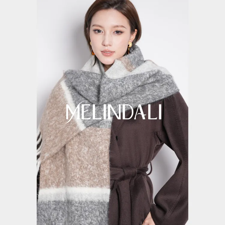 Melinda Li【至暖INCA】黑标秘鲁进口印加集团ALPACA羊驼毛流苏围巾