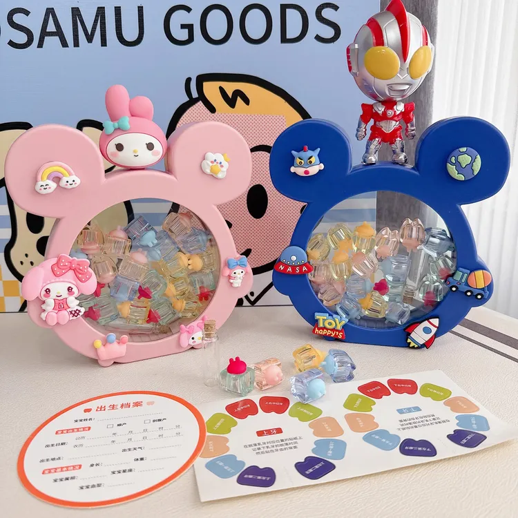 乳牙收纳盒儿童牙齿收藏盒纪念品制作女孩男孩牙齿宝宝乳牙收纳盒