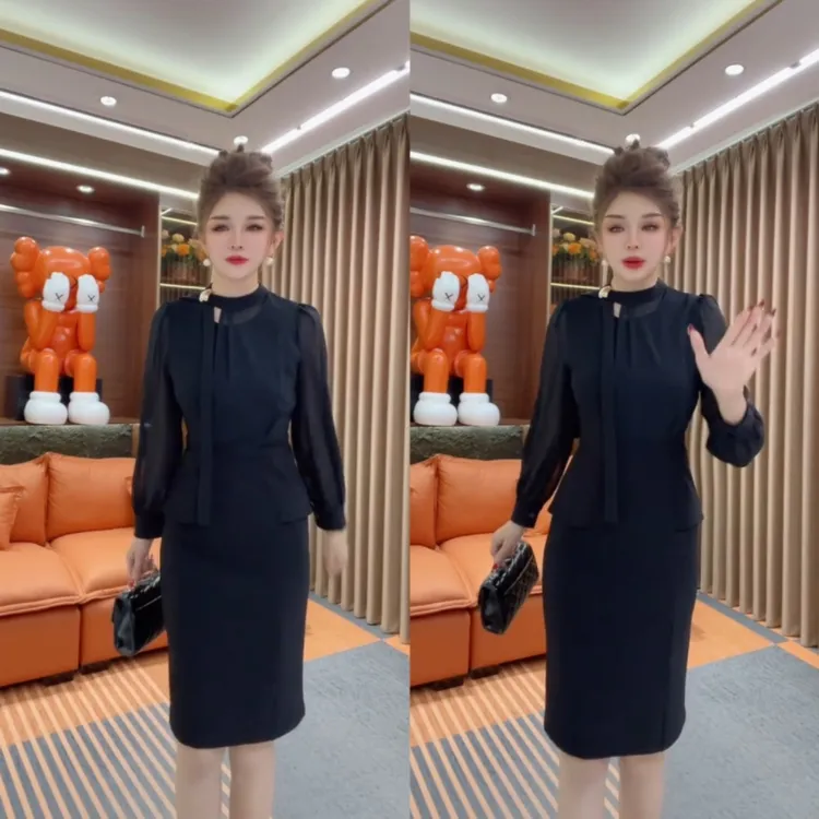 时尚百搭连衣裙女高品质气质显瘦气质高级洋气连衣裙