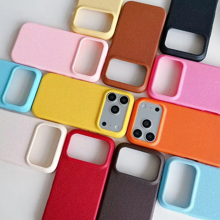 手机壳高颜值皮纹适用苹果13/14promax秋冬全包防摔保护壳