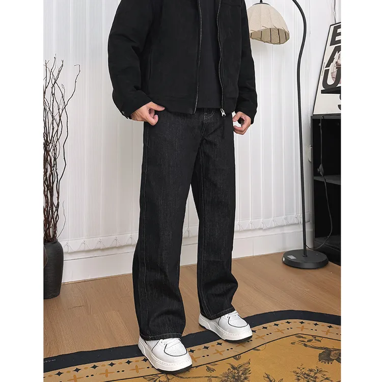 WK叁金【小个子牛仔裤】复古明线丹宁原牛男四季百搭直筒休闲长裤