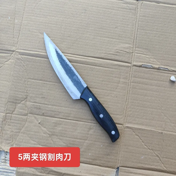手工锻打夹钢剃骨割肉刀