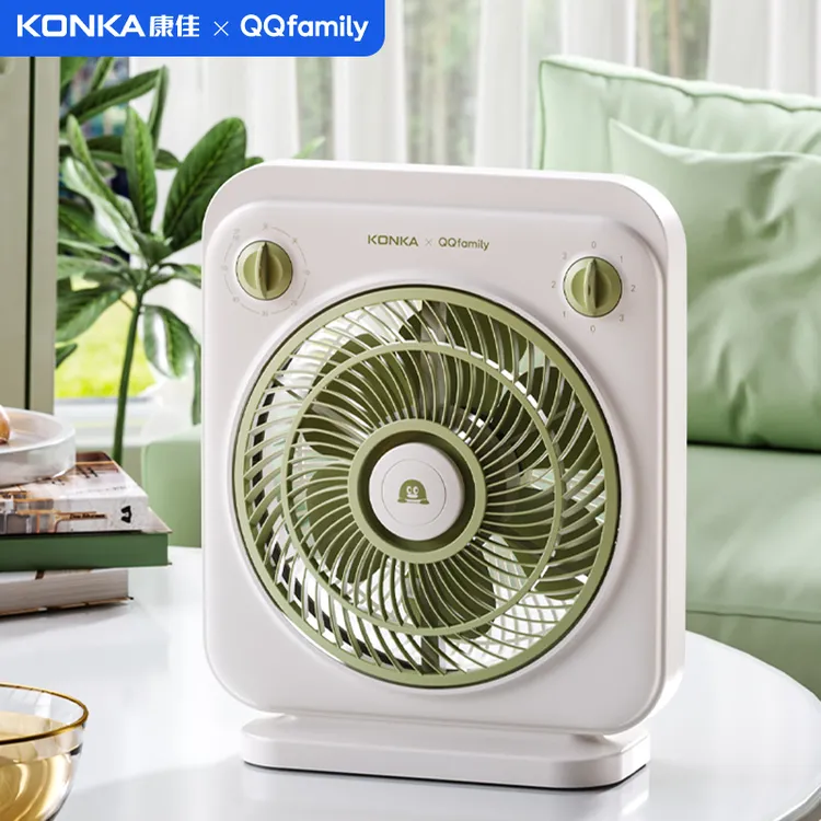康佳电风扇台式轻音转页扇宿舍家用定时桌面扇台扇六页小风扇