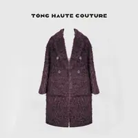 【伊萱】奢华马海毛大衣女中长款毛茸茸外套 YW410