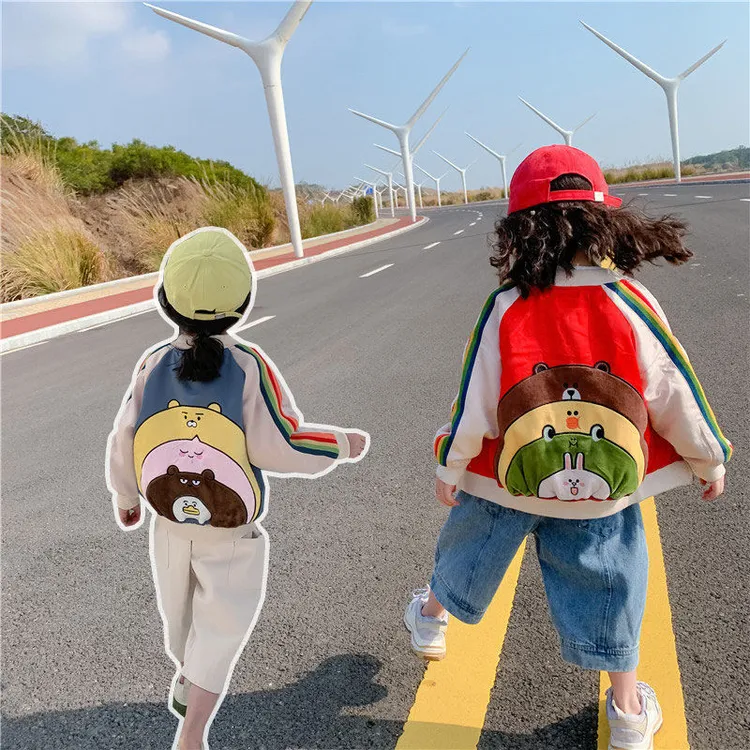 女童棒球服外套春装2025新款宝宝春秋季运动休闲夹克儿童洋气上衣