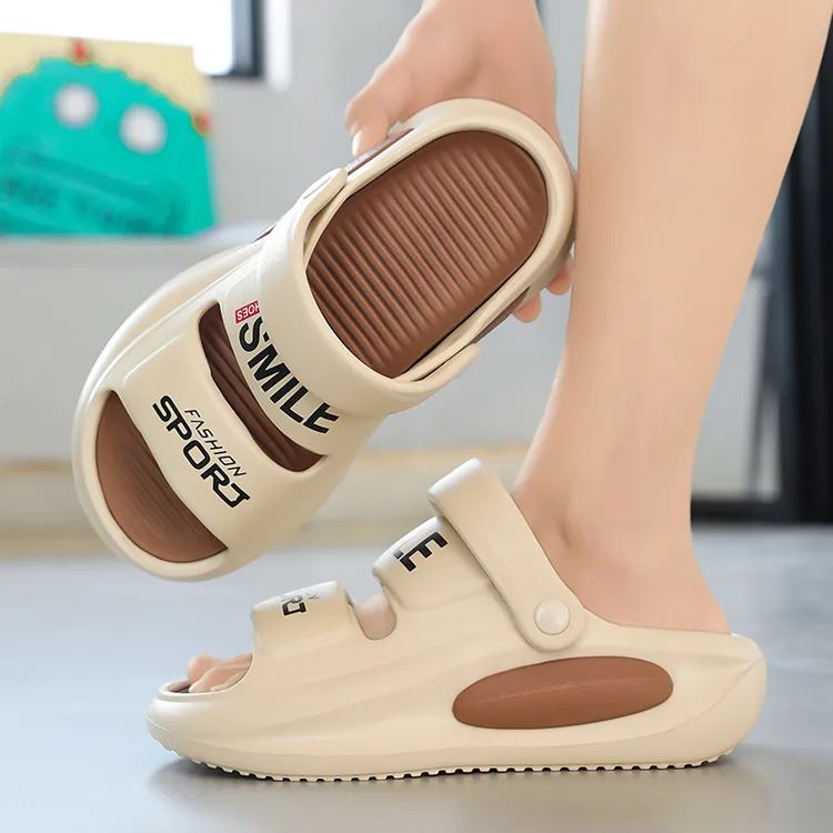 MALUNSEN/玛伦森沙滩鞋男士夏季新款厚底凉拖鞋网红潮流一字拖鞋