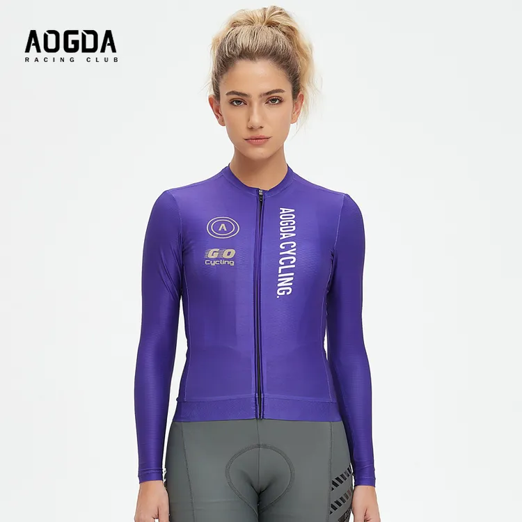 AOGDA新品春夏长袖骑行服男女款透气速干公路山地自行车运动外套